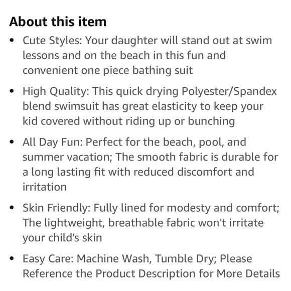 Kids Bodyglove swimsuit 7 - Picture 7 of 11